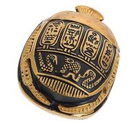 Healifty Ancient Egyptian Resin Scarab Figurine Desktop Decor Beetle Ornament for Home Office Decoration with Delicate Craftsmanship and Smooth Finish