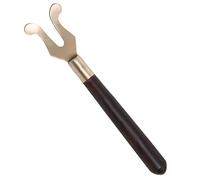 Healifty Anti-Scald Tea Kettle Clip, Black Walnut Handle Teapot Lid Holder, Cast Iron Teacup Clamp Fork for Chinese Gongfu Ceremony, Heat-Resistant Teaware Accessories