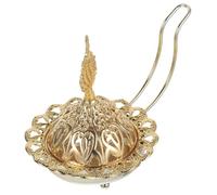 Healifty Arab Style Candle Holder with Removable Lid Dual Use Incense Burner and Candle Stand Home Romantic Tabletop Ornament Stable Base Decorative Gift
