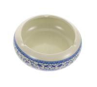 Healifty Ashtray Ash Holder Bowl Ceramic and with Large Capacity Wear Resistant Stylish Innovative Butt Storage round Blue Artistic Elegance Home Decor Accent, for Balcony and Studies