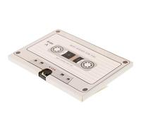 Healifty Audio Recorder Greeting Card Voice Recorder Cassette Tape Shape Retro Style Paperboard Chip Material Detailed Workmanship Design Present Thank You