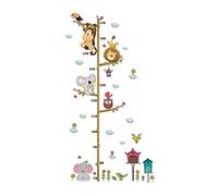 Healifty Baby Growth Height Chart, Baby Height Growth Chart Ruler for Kids, Animals Height Growth Chart Kids Wall Stickers for Children