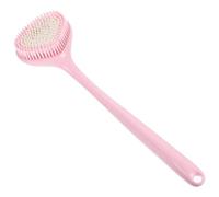 Healifty Back Scrubber Bath Back Scrubber Pink Pp Pbt Long-Handled Brush for Adults, Massage and Deep Clean Skin in Shower