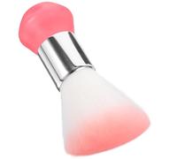 Healifty Barber Neck Duster Brush for Men Haircut Cleaning, Handheld Hair Cutting Neck Brush with Soft Bristles, Pink Barber Supplies for Salon and Home Use