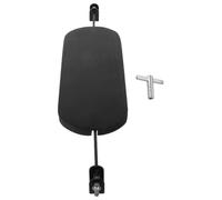 Healifty Bass Drum Mute Pad Built-in Tuning Key Structure with Rubber and Metal Material Featuring Precise Sound Control and Vibration Reduction for 20-22 Inch Kick Drums for Rentals
