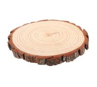 Healifty Beige Wooden Stepping Stone for Garden Paths with Unique Shape, Weather Resistant Durability and Increased Friction, for Outdoor Landscaping Stones Project and Patio Walkway