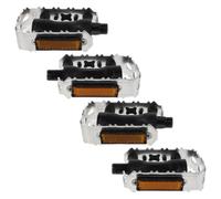Healifty Bicycle Pedals and Wide Compatibility Flat Platform 2 Pairs Aluminum Alloy with Secure Grip for Mountain Bike and Road Bike Outdoor Environments and Urban Commuting