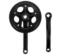 Healifty Bike Crankset Square Hole 32 Teeth Black Crank Arm Set Made of Iron and Plastic with Universal Design and Easy to Install for Bike Repair and Replacement