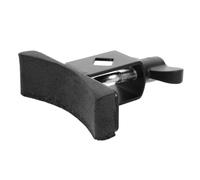 Healifty Black Alloy Drum Hoop Mount Clamp Easy Installation and Adjustable Design with Sponge Padding Compatible with Bass Drum Percussion Mounting Arm