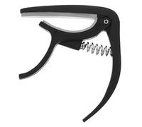 Healifty Black Guitar Capo for Acoustic Guitar Ukulele Plastic Portable Easy to Adjust The Pitch Musical Instrument Accessory for Christmas and New Year's Day Beginners and Professionals