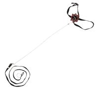 Healifty Black Leather Turtle Leash for Pets with Unique Design, Easy to Carry and Prevent Pet Lost, for Walking Tortoise Outdoors