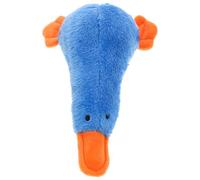 Healifty Blue Plush Duck Dog for Playing, Wear Resistant Squeaky Chew for Puppies, Corrects Destructive Habits, Suitable for Small Dogs and Interactive Play