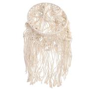 Healifty Bohemian Macrame Lampshade Woven Cotton Thread Light Cover for Household Lighting Fixtures Replacement Eye-Friendly Soft Diffused Light Easy to Install and Clean Lightweight
