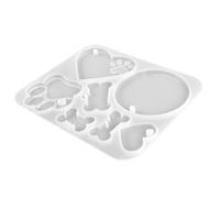 Healifty Bone Pendant Silicone Mold for Pet Tags DIY Epoxy Craft Mold for Dog Bone-Shaped Nameplates Use for Creative Pet Ornaments and Dog Crafts