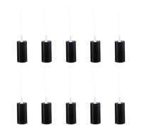 Healifty Bottle Replacement Nozzle 10Pcs Black Plastic Top Spray Nozzle for House Cleaning Fine Mist