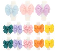 Healifty Bowknot Cable Organizers 10 Pairs Data Cable Protective Covers Plastic with Anti-break Function Random Color for Phones and Computers