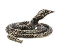 Healifty Brass Snake Figurine with Artistic Detailing Metal Desktop Ornament Cultural Symbolism for Home and Office Decor Miniature Chinese Year Snake Decoration