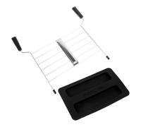 Healifty Bread Maker Sandwich Clip and Black Dust Cover Set for Toaster with 180° Opening, Protective Kitchen Appliance Cover for Breakfast Maker Accessories, Portable Toast Holder for Home