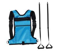 Healifty Breathable Adjustable Ski Harness with Leash and Zipper Backpack for Beginners Versatile Snowboard and Skating Training Leash in Blue for Safety and Speed Control