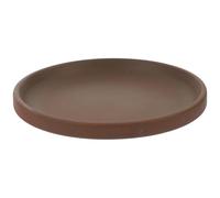 Healifty Brown 1 Ceramic Plant Pot Saucer Tray Round Flower Pot Plate Balcony Flowerpot Tray Keeps Flower from Sliding Not Easy to Fade Suitable for Indoor Outdoor Use