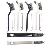 Healifty Brush Getting and Easily Lines Material Grout a Cleaning Soft Floor 6pcs Pack with Abs into Corners, Featuring Simple Elegant Appearance Indoor Bathroom and Kitchen