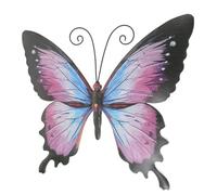 Healifty Butterfly Hanging Decor Metal Iron Wall Art for Garden Enthusiasts | Elegant Classic Design, Bright Colors, Eye Catching Focal Point, Suitable for Patio Walls and Wooden Trees