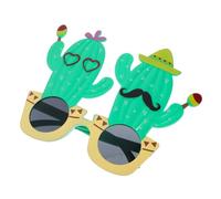 Healifty Cactus Shape Hawaiian Luau Sunglasses for Beach Party Favors Vibrant Eyeglasses with Sun Glare Protection Versatile Fit Photo Booth Props for Summer Themed Parties