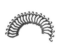 Healifty Cage Edge Retainer Clips 24Pcs Black Plastic Buckles for Small Pet Playpens Suitable for Rabbits Hamsters and Puppy Crates