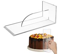 Healifty Cake Icing Smoother Tool Acrylic Scraper with Smooth Surface and Sturdy Design, Baking Cream Spreader for Cake Decorating Baking Supplies, Not Easy to Bend or Deform