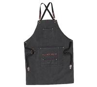 Healifty Canvas Hairstylist Apron with Multi Pockets for Men and Women Multipurpose Work Apron for Hairdressers Bakers Gardeners Salon and Kitchen Protection Coverall