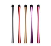 Healifty Capacitive Stylus Pens for Color Waistline Style 5pcs with High Sensitivity, Silicone and Alloy Material, Precise Writing and Convenient to Carry for Tablets and Phones