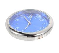 Healifty Car Dashboard Clock Blue Quartz Mini Adhesive Mounted