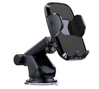 Healifty Car Phone Stand Adjustable Height Rotatable Suction Cup Holder for Centre Console Navigation Use