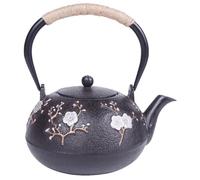 Healifty Cast Iron Teapot with Infuser for Home Use, Comfortable Handle and Excellent Thermal Insulation, Small Tetsubin Style Metal Tea Pot for Loose Leaf Tea Brewing
