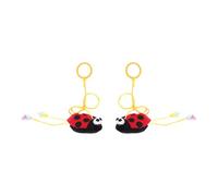 Healifty Catnip Interactive Cat Chew Ladybird Shape 2Pcs Kitten for Indoor Play and Relationship Enhancement