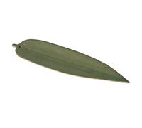 Healifty Ceramic Bamboo Leaf Incense Burner with Leaf Grain Design Creative Aroma Therapy Holder for Home Tearoom Yoga Meditation Bedroom Decor Accessory