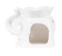 Healifty Ceramic Elephant Tea Light Candle Holder Essential Oil Wax Melt Burner Aroma Dispenser Birthday Gift For Home Decor Elephant Wax Melt Burners