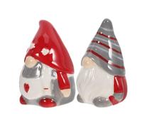 Healifty Ceramic Gnome Salt and Pepper Shaker Stable and Compact Seasoning Jars for Kitchen Condiment Bottles for Pepper Storage Creative Gonk Design Gift Choice