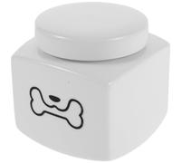 Healifty Ceramic Pet Cremation Urn for Ashes, Small White Memorial Box with Dog Bone Design, Keepsake Casket for Cat and Dog Funeral, Remembrance Container for Loss
