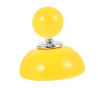 Healifty Ceramic Wall Hook Decorative Single Hook for Hanging Coats Hats Keys Scarves Stylish Round Candy Color Design Versatile Home Decor for Kitchen Bathroom Bedroom Wardrobe Yellow