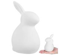 Healifty Ceramic White Rabbit Ornament Medium Size Minimalist Easter Home Decoration Cute Mini Desktop Figurine for Living Room Table Decor