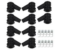 Healifty Chainsaw Lightweight Design Spark Plug Boots 10pcs High Pressure Ignition Caps with Rubber Material for Tree Felling and Logging Maintenance Accessories