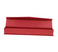 Healifty Chinese Calligraphy Scroll Storage Box with Magnetic Lid Artworks Container for Various Scroll Traditional Red Keepsake Gift Box for Artists and Collectors