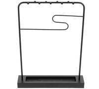 Healifty Chinese Style Iron Art Calligraphy Brush Pen Rack with Cloud Pattern Multi-purpose Desktop Pen Hanging Rack for Chinese Brush for Arts and Crafts