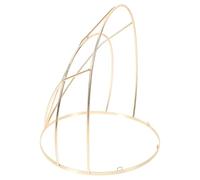 Healifty Chinese Traditional Crown Headband Holder Hair Crown Frame for Headdress Making, Electrophoresis Gold Ancient Hairpiece Display Rack Suitable for Wedding Ceremony and Party