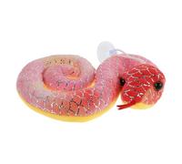Healifty Chinese Year Snake Plush Tie Dye and Snake Mascot Soft Cuddly Animal Doll with Detailed Embroidery Symbol of Wisdom and Prosperity for Halloween Pranks
