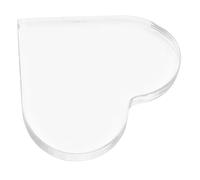 Healifty Clear Acrylic Heart Shaped Board Transparent DIY Blessing Writing Ornament for Memorial Home Decor Lightweight and Compact Craft Panel for Artistic Projects