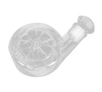 Healifty Clear Glass Whiskey Decanter Elegant Stable Glass Alcohol Container for Hotels Restaurants Bars Smooth Surface Drink Jar Suitable for Banquets Parties Desktop Decor