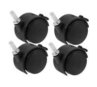 Healifty Clothes Rack Caster Wheels Replacement Heavy Duty Wheels with Brake for Laundry Rack Cart and Furniture Easy Install Stem Caster Wheels Accessory