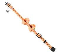 Healifty Collar Stylish Decorative Collar Polyester with Bell Adjustable Halloween Cat Pet Neck Bow Easy to Put and Take for Puppies and Cats for Halloween and Birthday Party